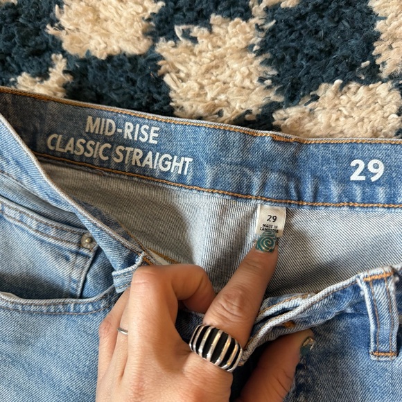 J. Crew Mid Rise Classic Straight Fit Jeans - Picture 4 of 5
